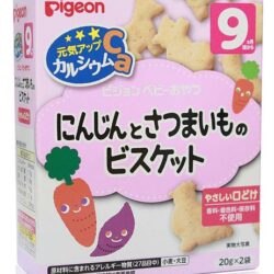 Bánh ăn dặm Pigeon 9 tháng vị cà rốt,khoai lang