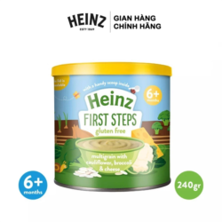 Bột ăn dặm Heinz Anh vị súp lơ phô mai 200g cho bé 6m+ - Lon - Lon