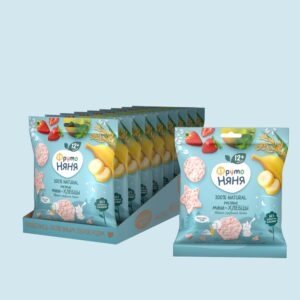 Bánh gạo ăn dặm FrutoNanny vị táo, dâu tây, chuối và prebiotic – dành cho bé từ 12 tháng tuổi (30g) - Gói - Gói - Ảnh 3