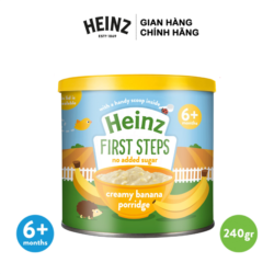 Bột ăn dặm Heinz Anh vị chuối dạng 240g cho bé 6m+